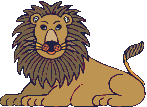 Gif animé lion bouge la queue